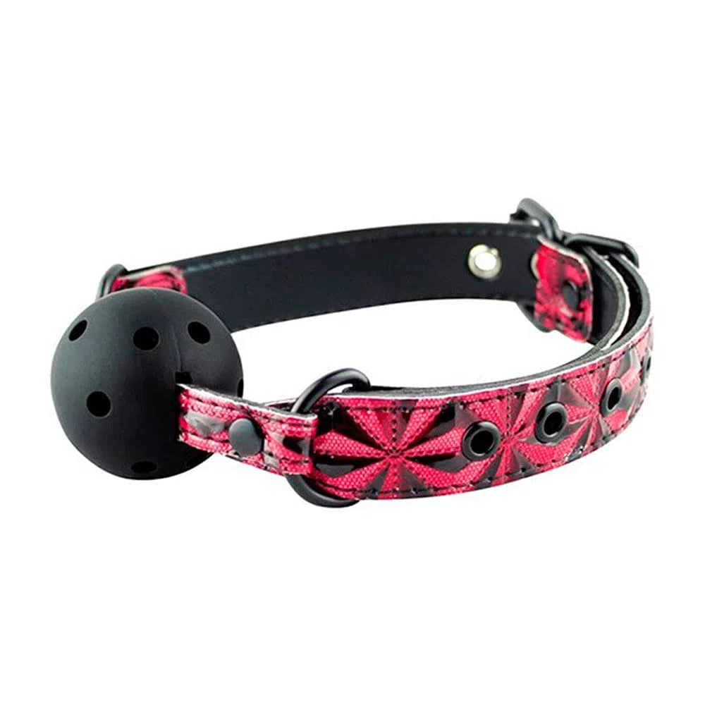 Mordaza Luxury (Ball Gag ) Negra y Roja