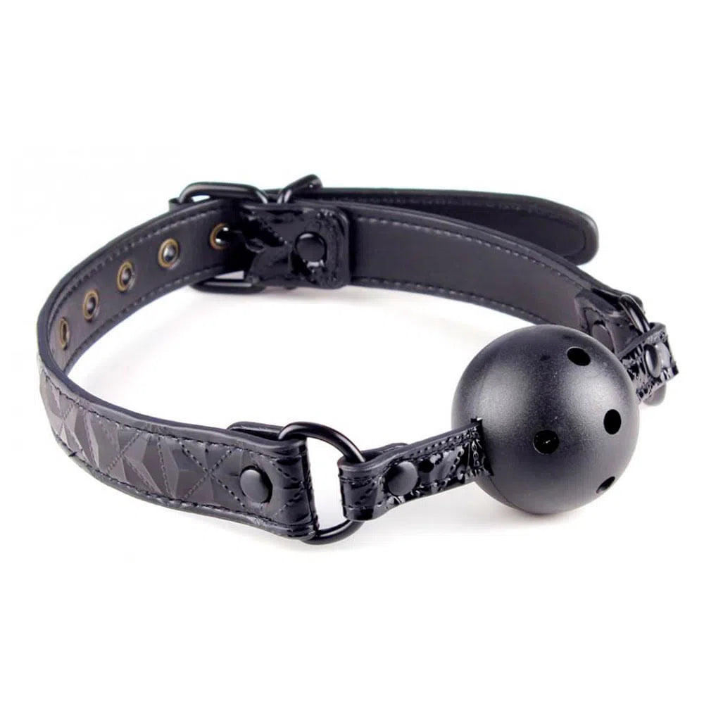 Mordaza Luxury (Ball Gag ) Negra y Roja