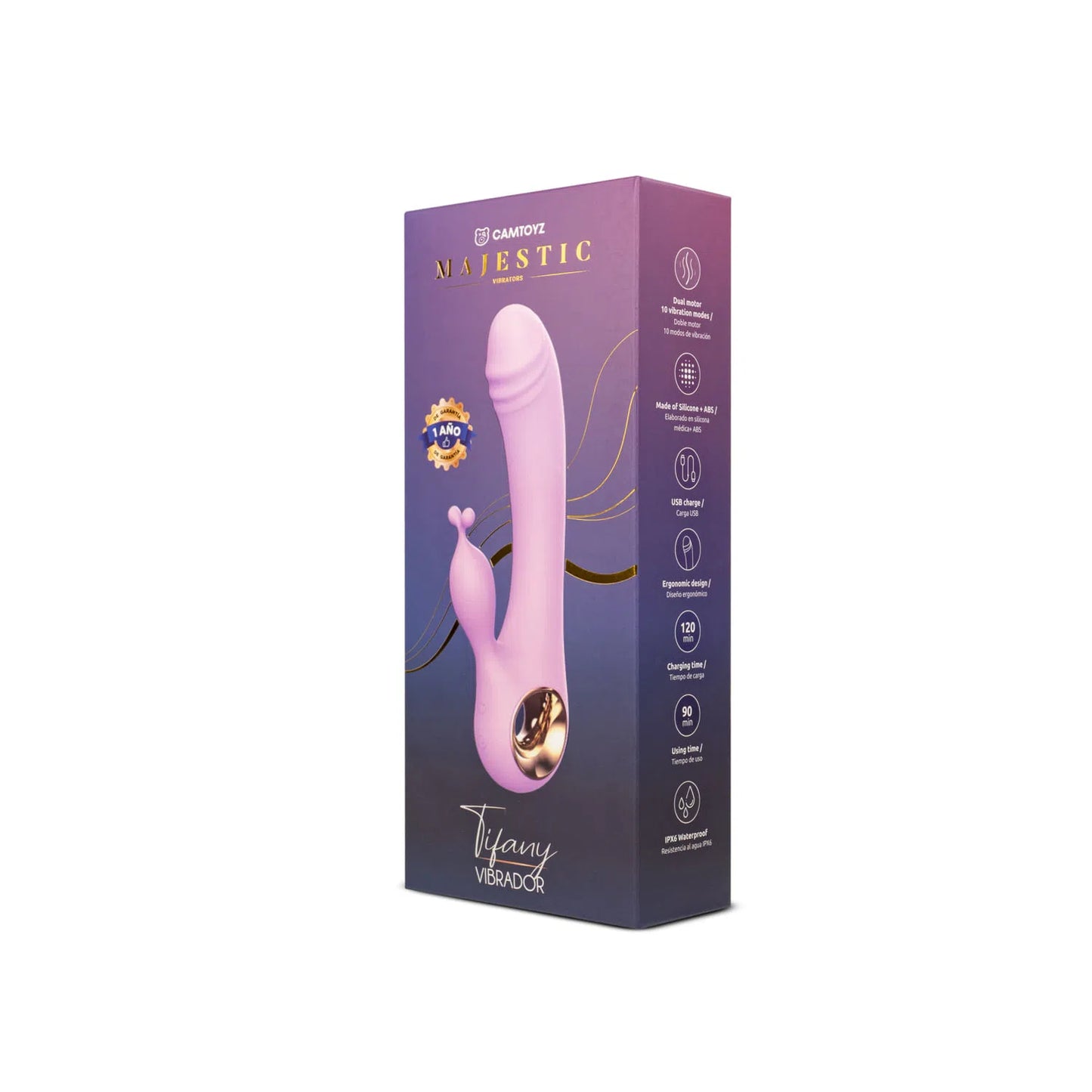 Vibrador Doble Tifany Lila CamToyz