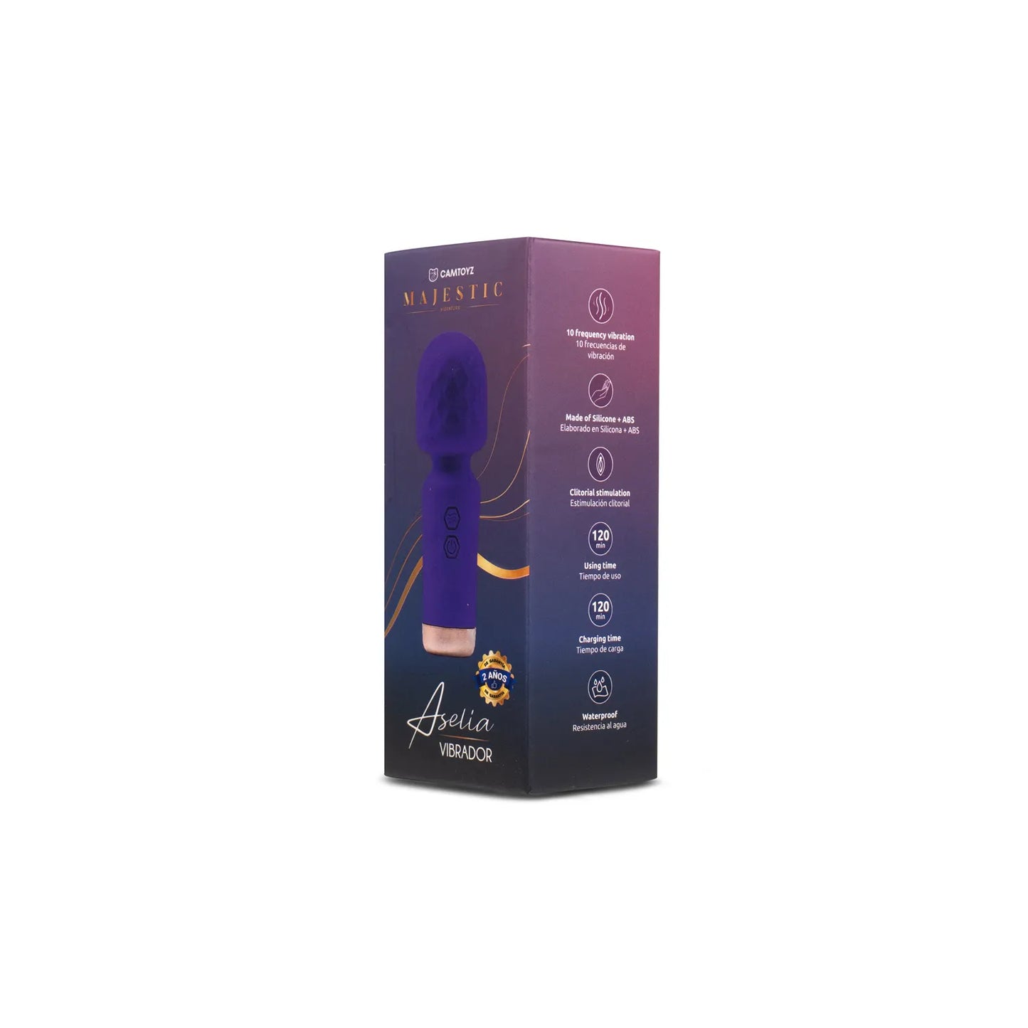 Vibrador Aselia Majestic Morado CamToyz