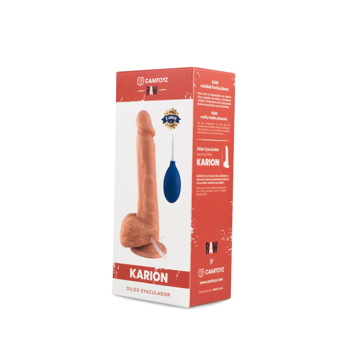 Raw Dildo Realista Eyaculador Karion Piel CamToyz