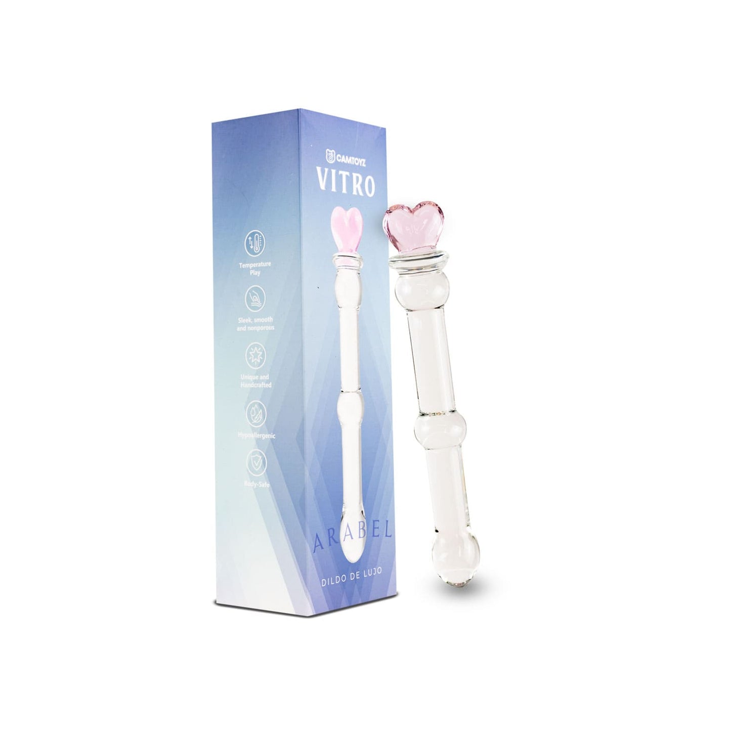 Vitro Dildo de Vidrio Arabel S (Corazón)