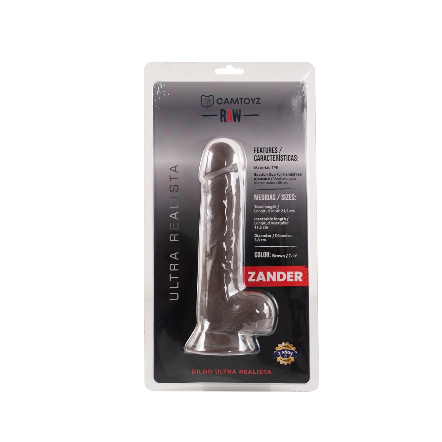 Raw Dildo ultra realista Zander Cafe