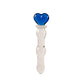 Dildo de Vidrio Blue M (Corazón)