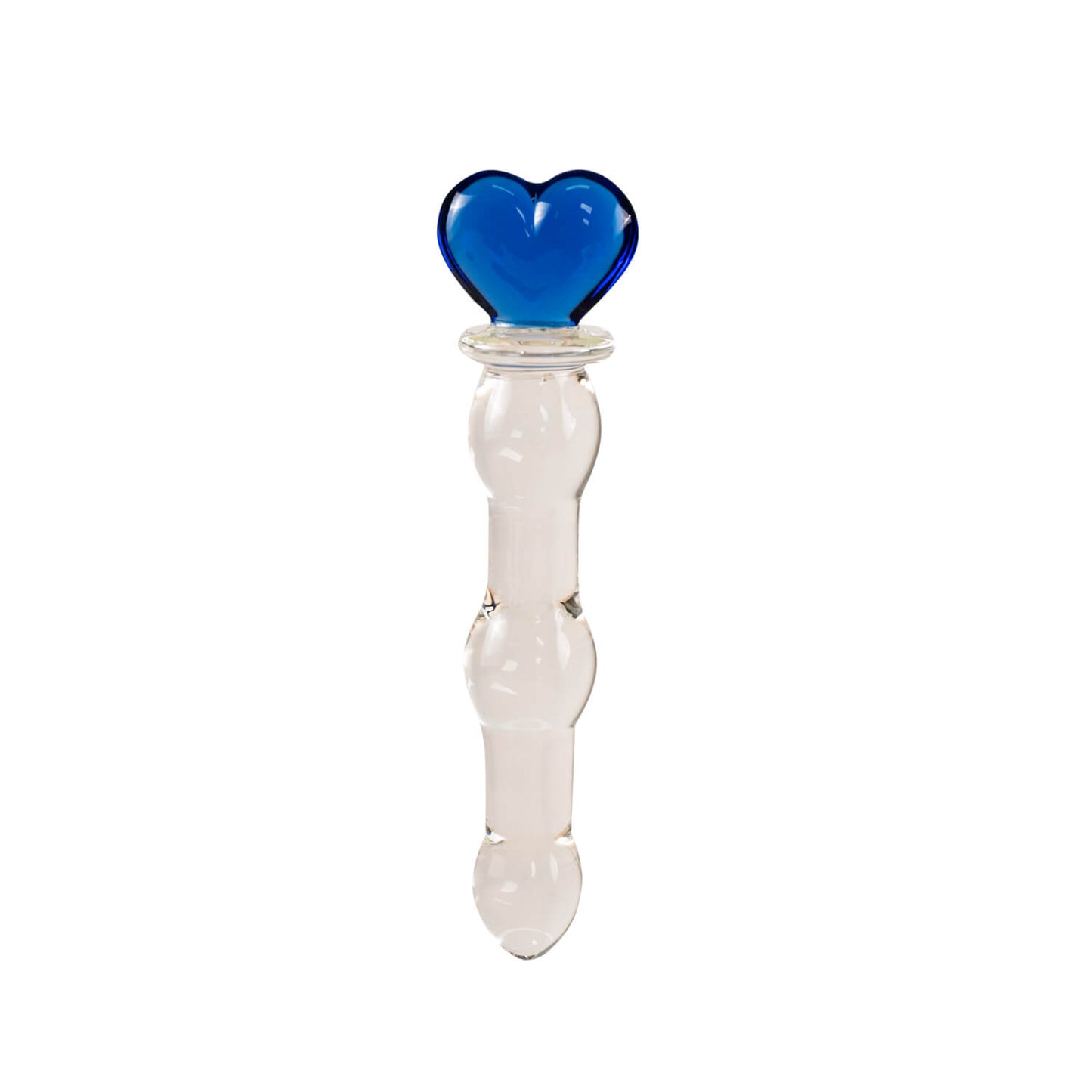 Dildo de Vidrio Blue M (Corazón)