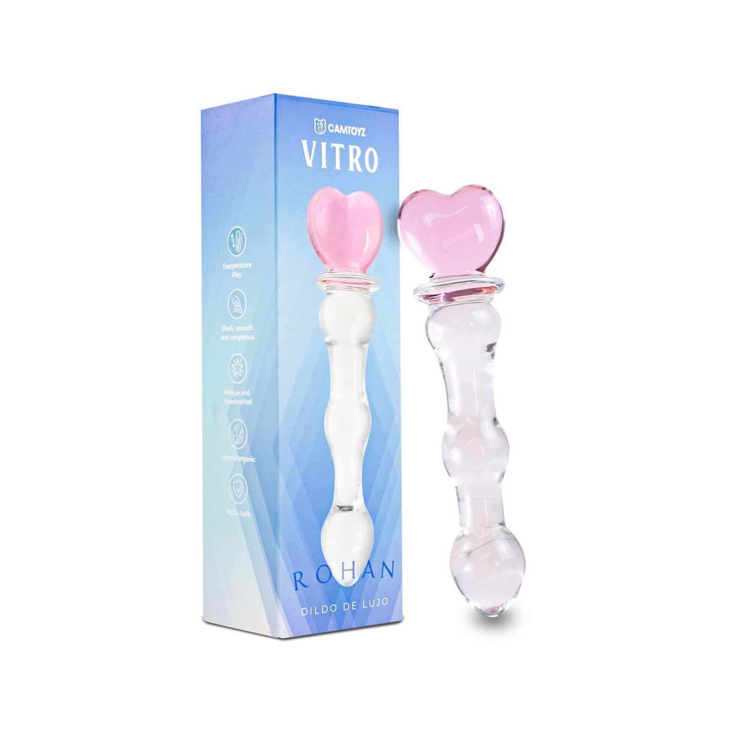 Vitro Dildo de Vidrio Rohan L (Corazón)