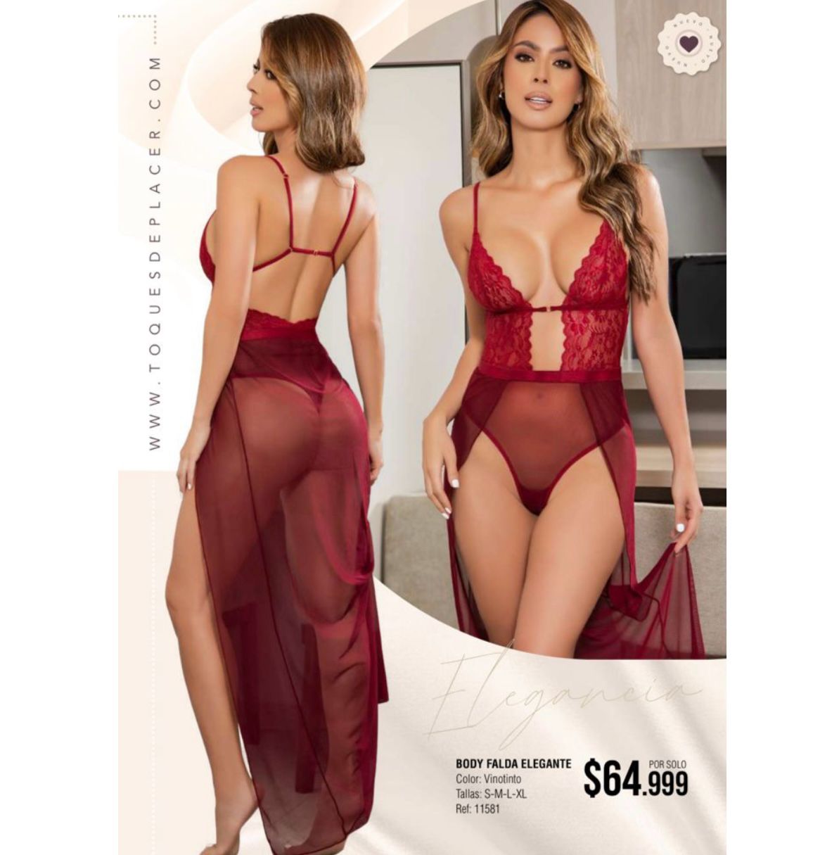 Body Falda Elegante (TALLA S)