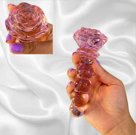 Dildo de Vidrio Queen Rosado