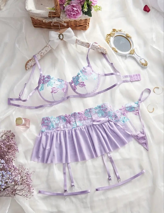 Conjunto de Falda Lila Importado (S-M)