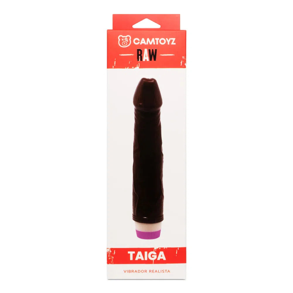 Vibrador Realista Taiga 22 cm Café CamToyz