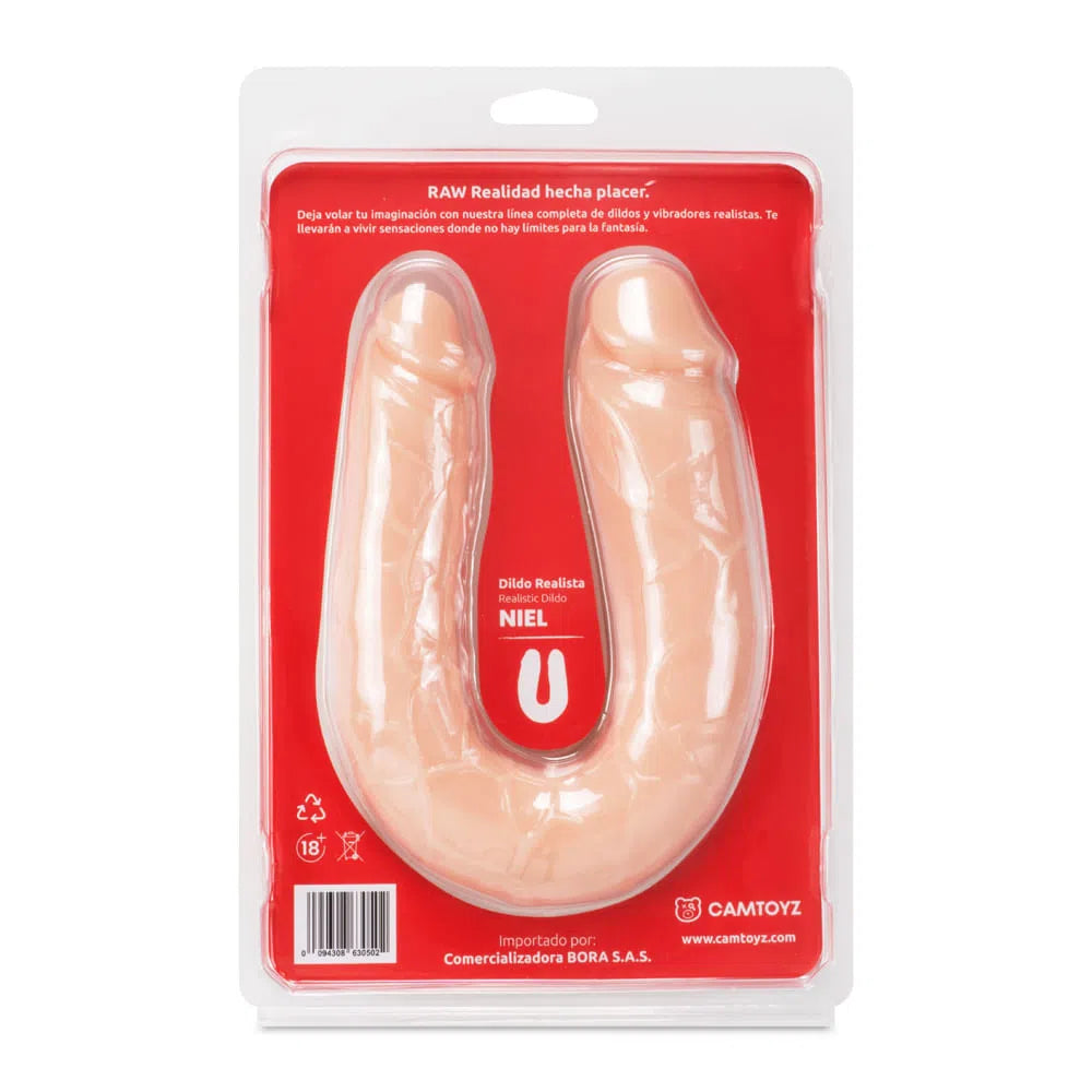 Dildo Doble Niel 35.5 cm Piel CamToyz (OFERTA POR TIEMPO LIMITADO)