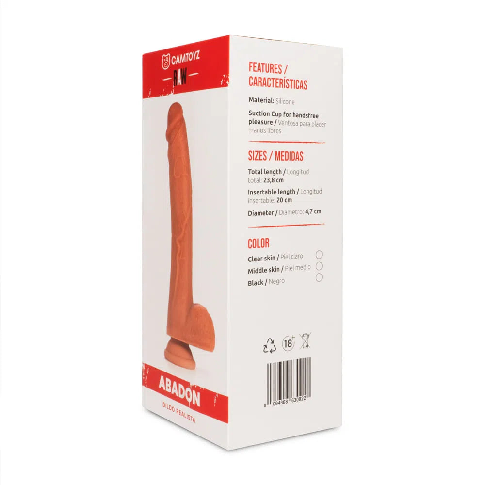 Dildo Realista Abadón 24 cm Piel