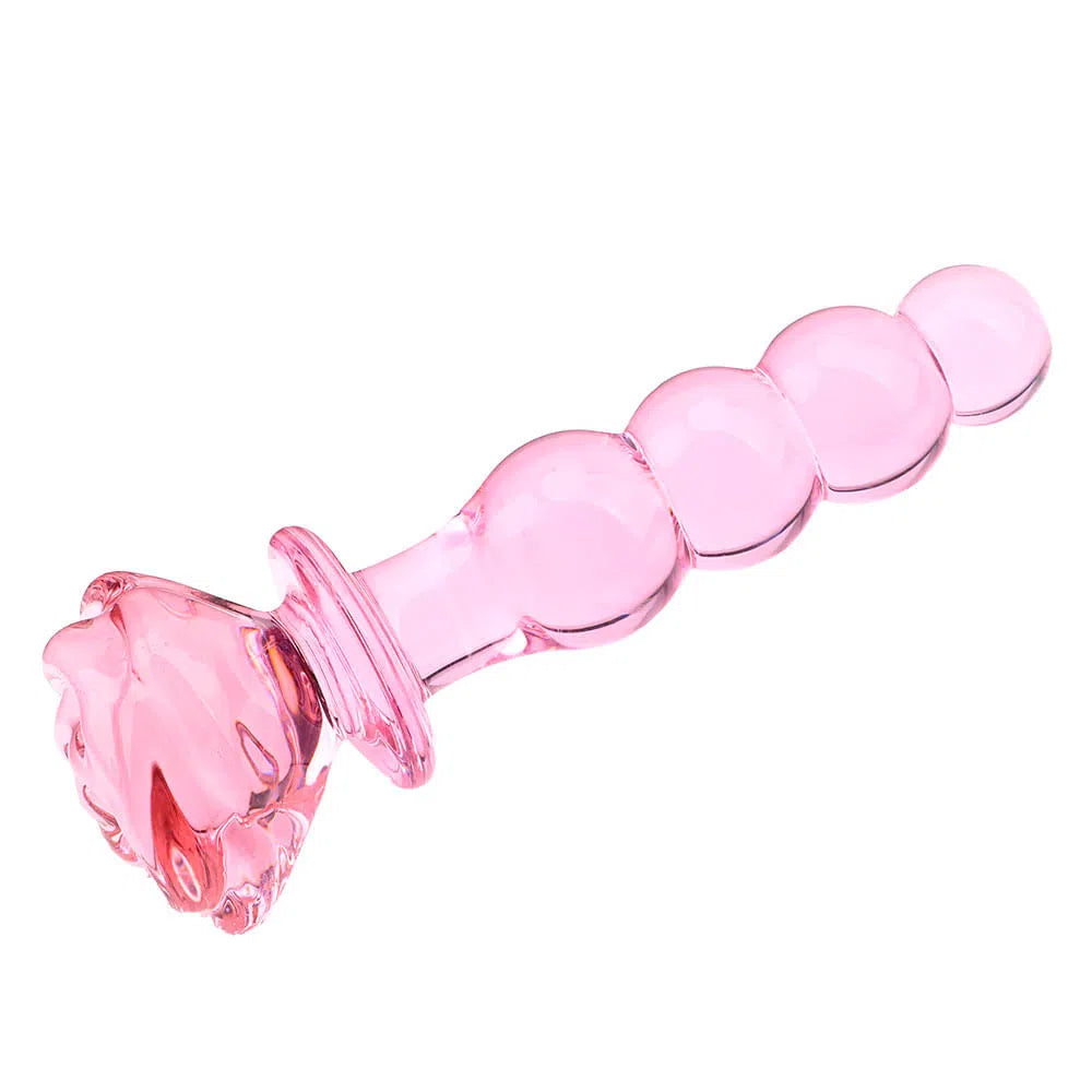 Dildo de Vidrio Queen Rosado