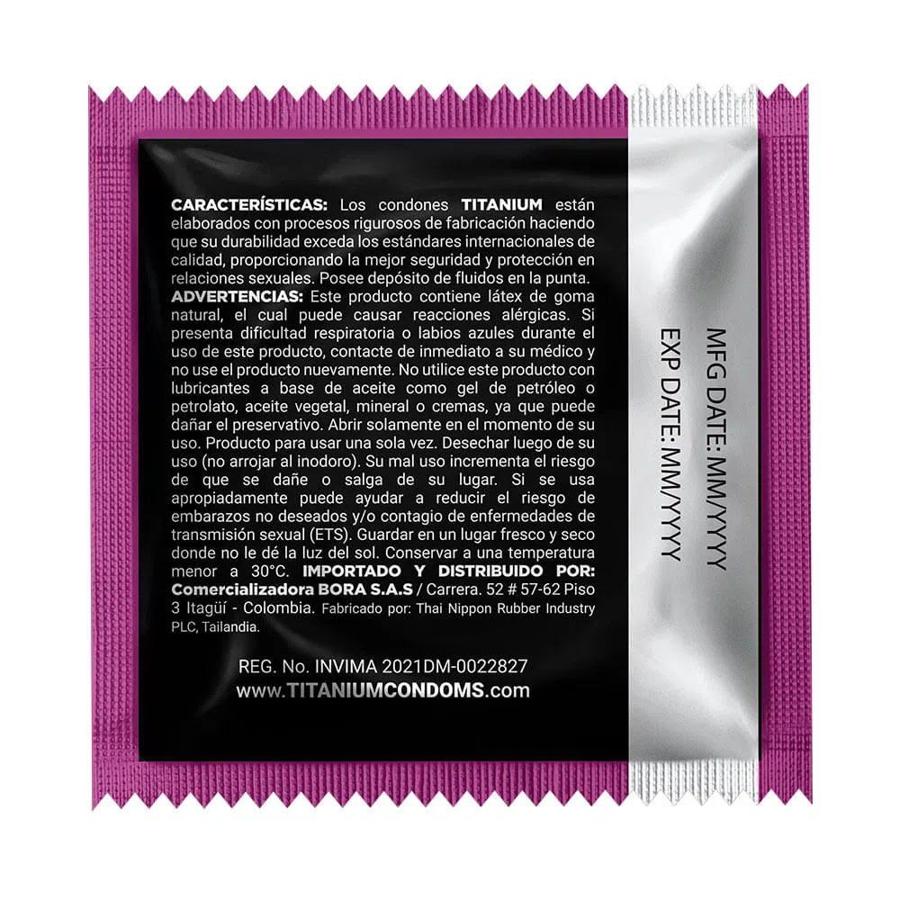 Condones Titanium Multiorgasmos x 3 Unidades (OFERTA POR TIEMPO LIMITADO)