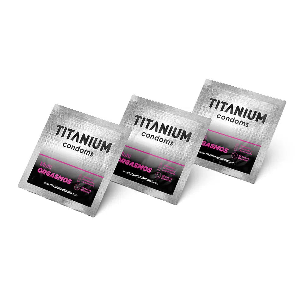 Condones Titanium Multiorgasmos x 3 Unidades (OFERTA POR TIEMPO LIMITADO)