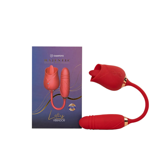 Vibrador con Bala Lotus Rojo CamToyz