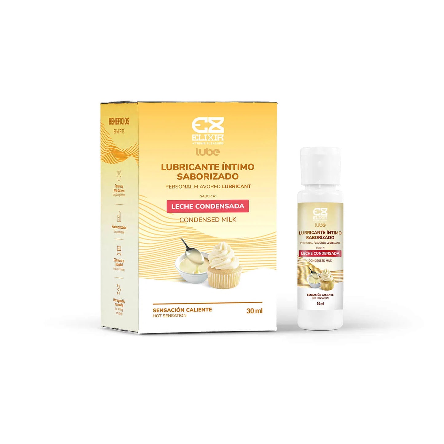 Lubricante Caliente Saborizado Leche Condensada Elixir 30 ml